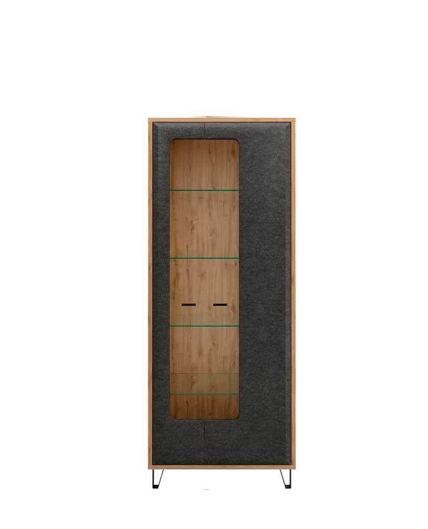 Шкаф GRACE REG2W Дуб наварра, Графит купить