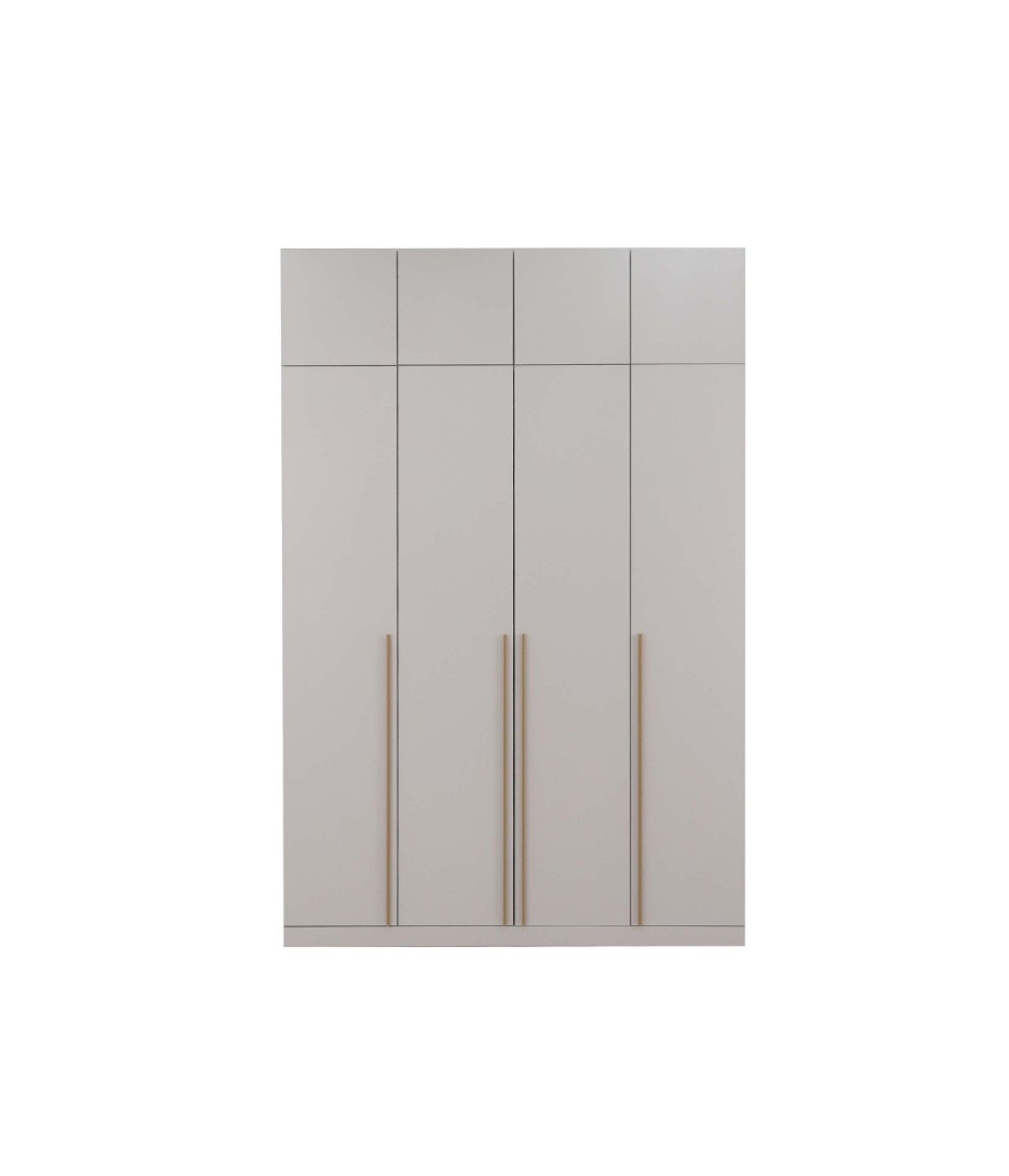 Шкаф 4-х створчатый Николь-24, Кашемир/Сатиновое золото купить