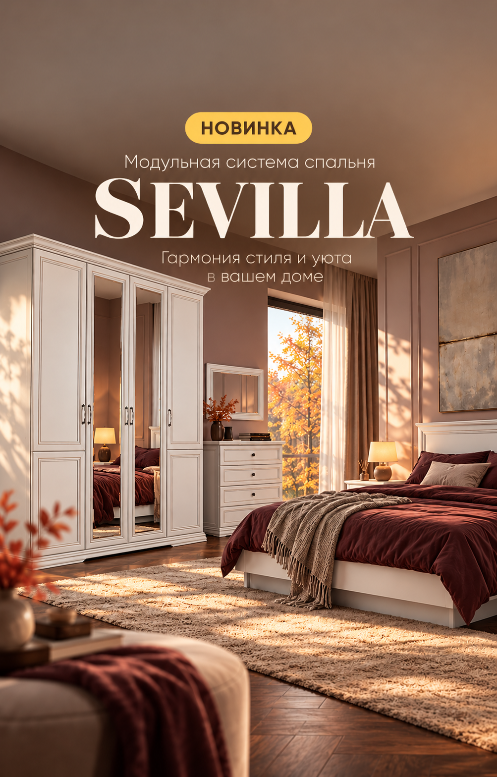 Модульная система спальня SEVILLA-sliders